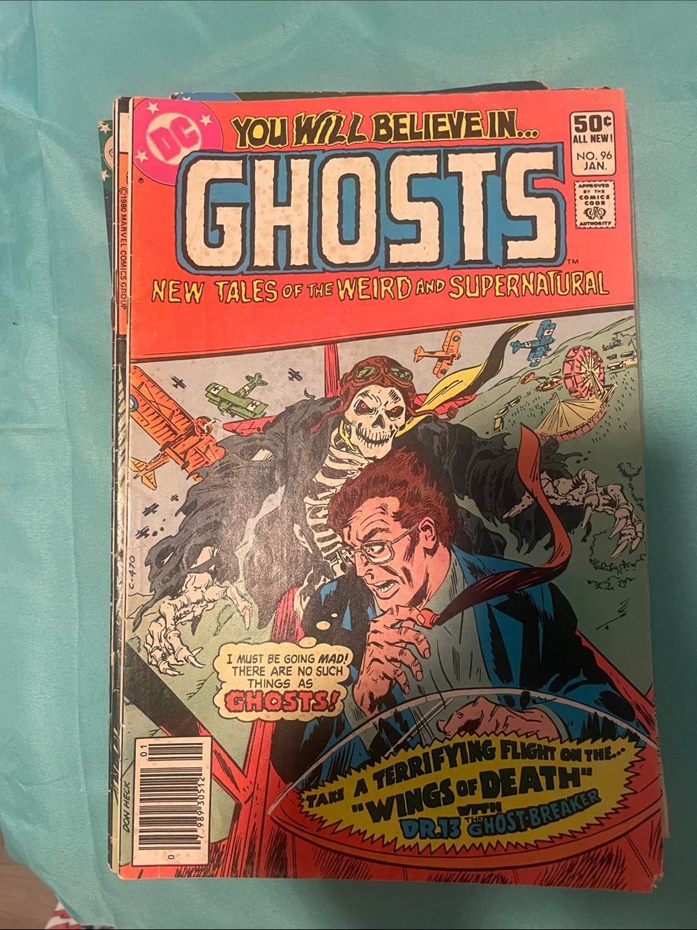 DC GHOSTS Comic no. 96 Jan  1981 — Red, Blue, Cream
